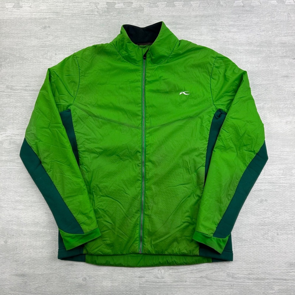 KJUS FRX 3D Map Jacket Mens Medium Green Full Zip Ski Coat